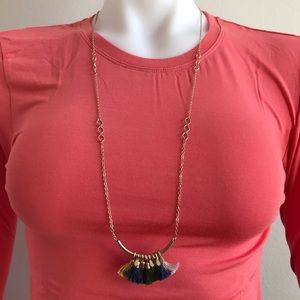 Universal Thread Gold Tassel Necklace